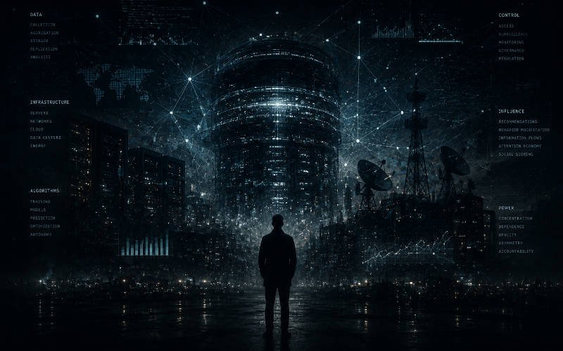 Artificial intelligence infrastructure and technological power